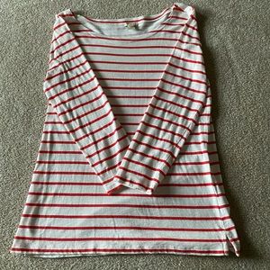 Two J Crew Tops in a striped pattern. Both tops are a small.